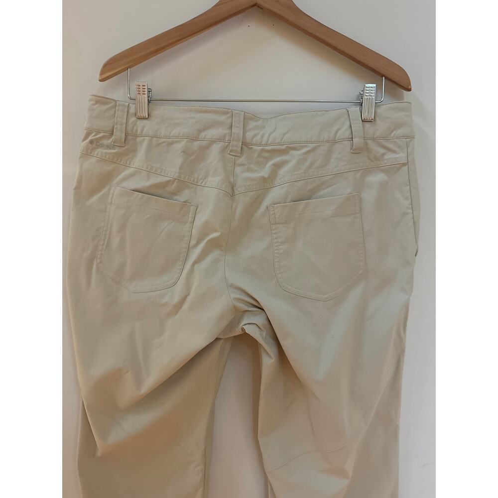 Columbia Omni Shield Advanced Repellency Pants Women's 14 Long Beige Nylon - Picture 5 of 7